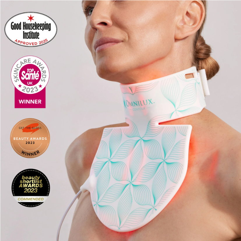 Omnilux Contour NECK & DÉCOLLETÉ – LED Light Therapy Mask