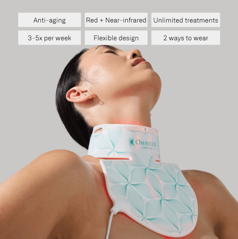 Omnilux Contour NECK & DÉCOLLETÉ – LED Light Therapy Mask