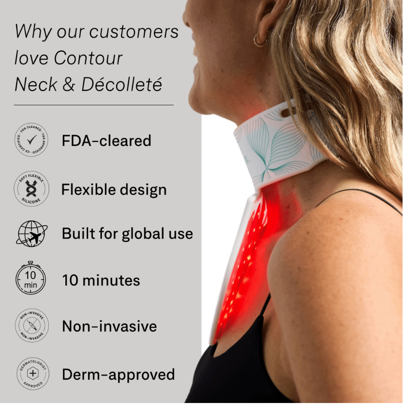 Omnilux Contour NECK & DÉCOLLETÉ – LED Light Therapy Mask