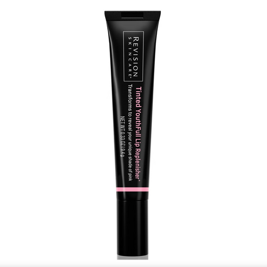 Revision Skincare Tinted Youthful Lip Replenisher tube on a white background